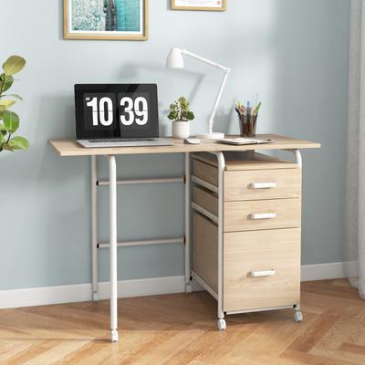 Home Office Folding Computer Laptop Desk Wheeled Table With Drawers Storage, Space Saving Modern Workstation Home Office Folding Computer Laptop Desk Wheeled Table With Drawers Storage, Space Saving Modern Workstation