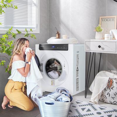2.6 Cu.ft Compact Portable Clothes Dryer, Touch Panel, 2 Modes, 8.8 Lbs Capacity 2.6 Cu.ft Compact Portable Clothes Dryer, Touch Panel, 2 Modes, 8.8 Lbs Capacity