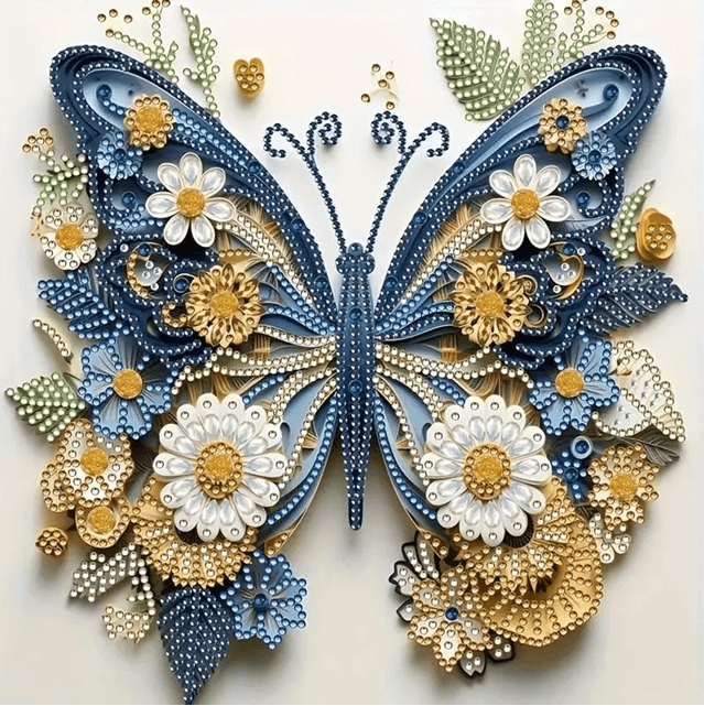 Custom Photo Diamond Painting Kit DIY Art Craft With Special Shaped Diamonds For Adults & Beginners butterfly 30x30cm