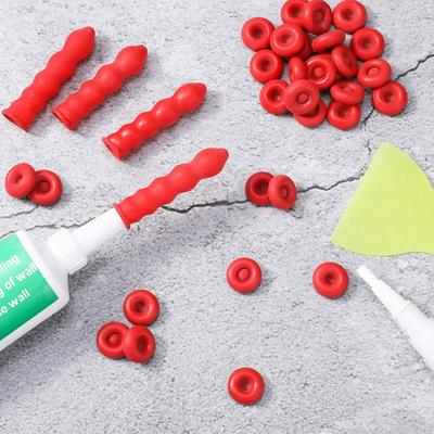 20 Pack Red Caulk Cap Reusable Glass Glue Tip Sealing Cover For Caulking Gun Nozzles & Barrel Glue Mouth Protection 20 Pack Red Caulk Cap Reusable Glass Glue Tip Sealing Cover For Caulking Gun Nozzles & Barrel Glue Mouth Protection