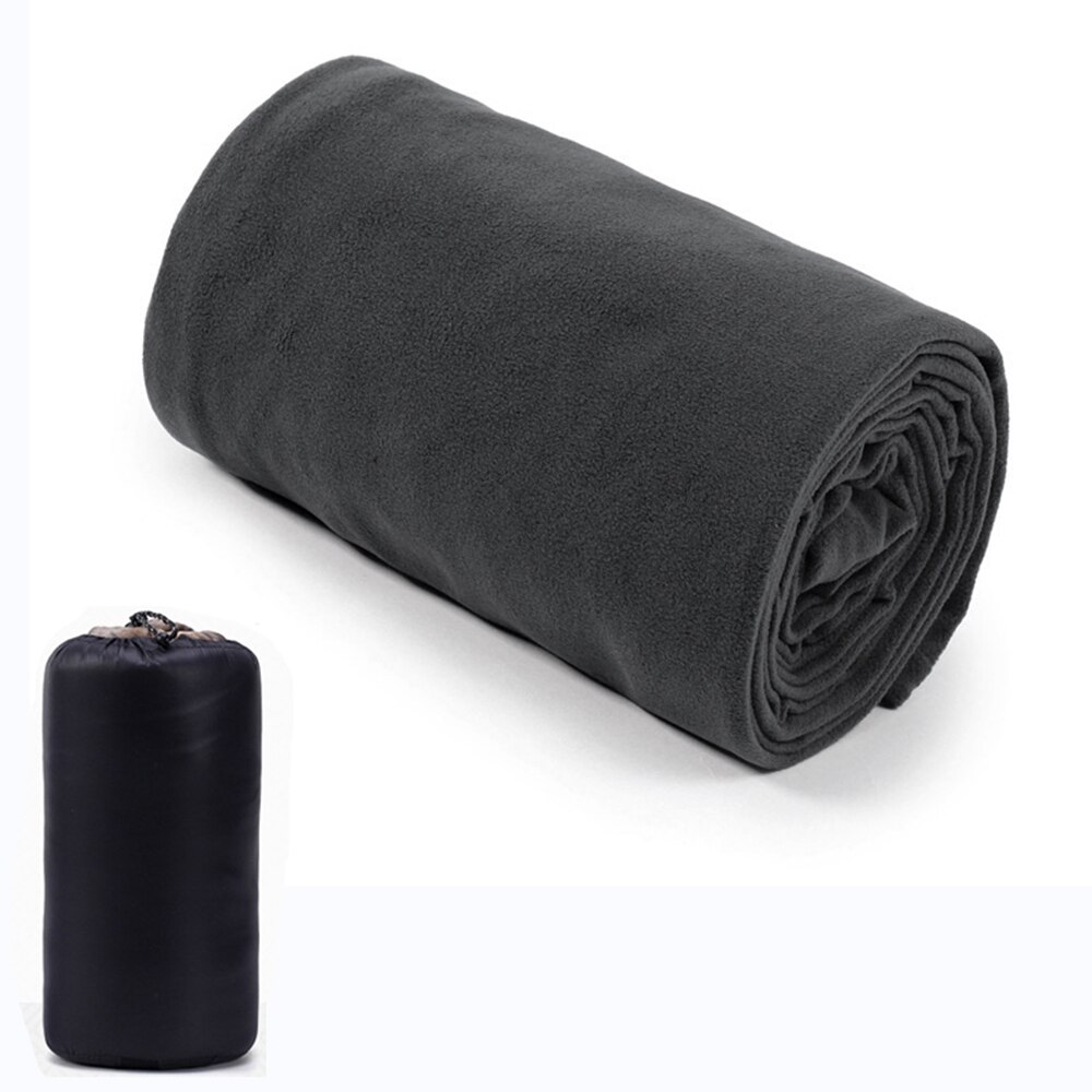 Ultra Light Fleece Sleeping Bag Liner, Portable Polar Travel Sheet For Camping & Backpacking black