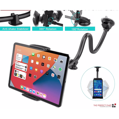Universal Car Windshield Holder & Desktop Mount For Cellphone Tablet GPS, Strong Suction Adjustable Arm Mobile Stand Universal Car Windshield Holder & Desktop Mount For Cellphone Tablet GPS, Strong Suction Adjustable Arm Mobile Stand