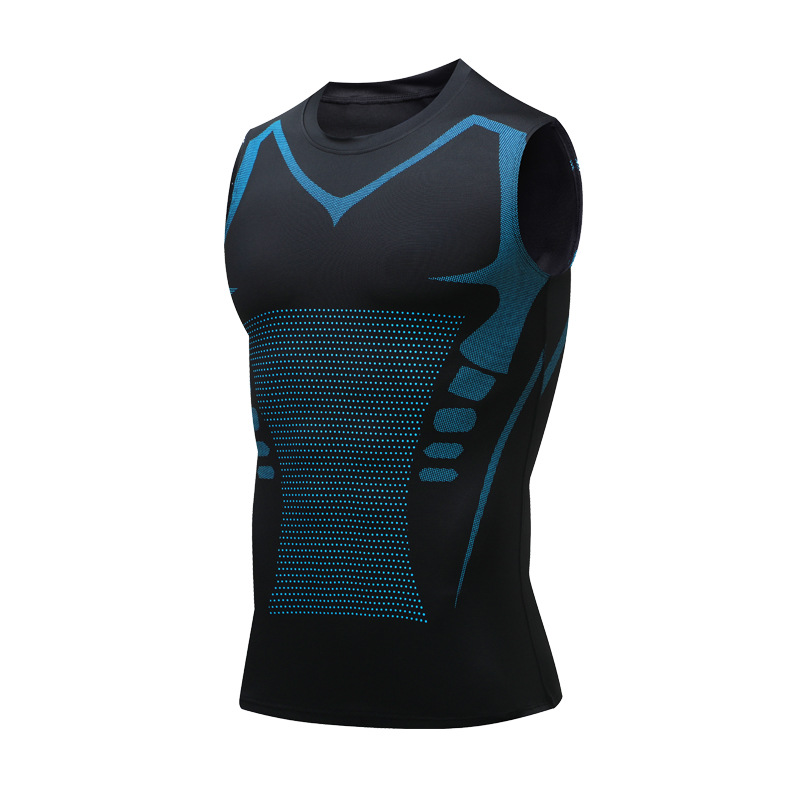 Mens Ice Silk Sports Vest. Sleeveless Quick Dry Running Shirt For Gym, Basketball & Summer Fitness black xxxl