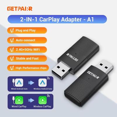 Wireless CarPlay Android Auto Adapter Mini Plug And Play Box Wireless CarPlay Android Auto Adapter Mini Plug And Play Box