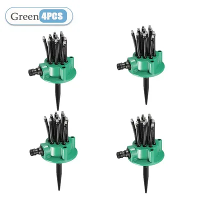 360 Degree Automatic Garden Sprinkler, Lawn Rotary Nozzle With Wide Coverage, Water Saving Irrigation System For Grass 4pcs