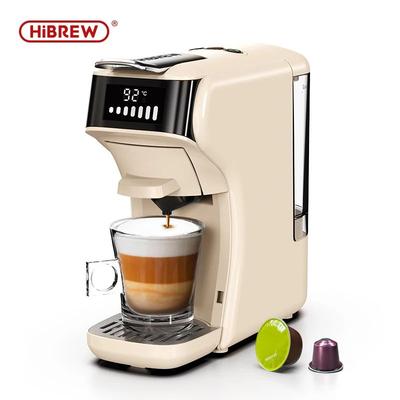 6in1 Capsule Coffee Machine Hot Cold, Multiple Espresso Cafetera Cappuccino Maker beige