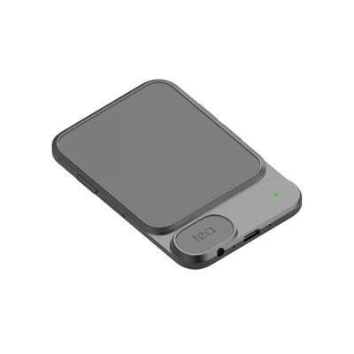 USB Portable Headphone Amplifier & Bluetooth Magnetic DAC With Battery, 1160mAh Hi Res Audio Adapter gray