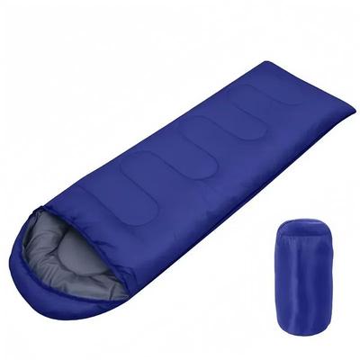 Lightweight 4 Season Camping Sleeping Bag Warm Envelope Design For Backpacking & Outdoor Adventures blue