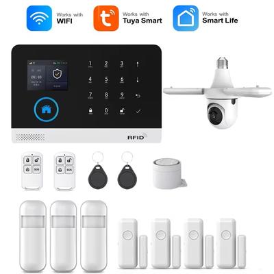 Smart WiFi GSM Home Alarm System With Motion Sensor And App Control For Alexa deluxe Kit C t61w eu Plug