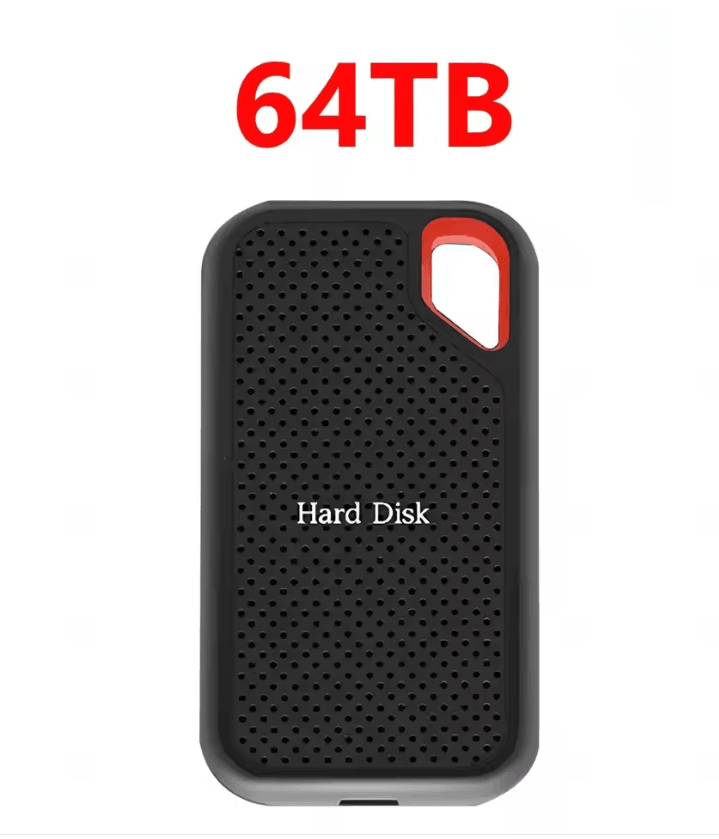Portable External Hard Drive 1TB 2TB USB C For Laptop And Mac Backup Storage 64tb