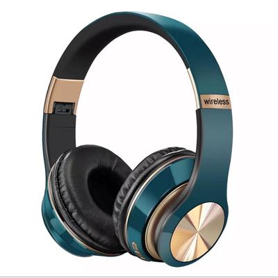 Foldable Bluetooth 5.0 Gaming Headphones, Wireless Music Earphones, Wired Headset For Phone Gamer Use blue