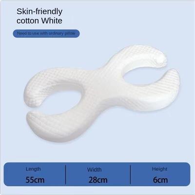 Side Sleeping Memory Foam Pillow For Neck And Face Support white 2.4 In