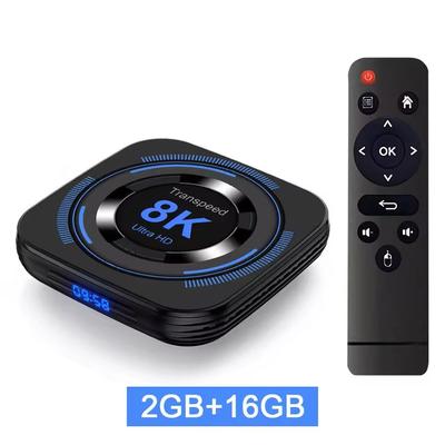Android 12 TV Box With 8K Streaming And Voice Control 2g 16g eu Plug
