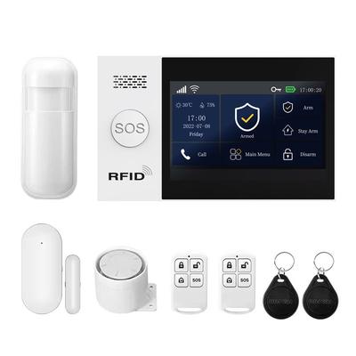 Tuya Smart Life 4G Home Alarm Security System Kit, WiFi, Alexa Ready, With Door & Motion Sensor Protection 4g Wifi Kit A