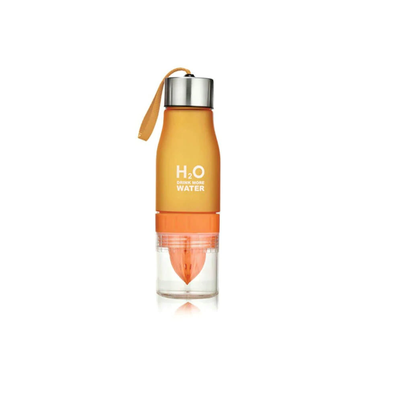 H2O Fruit Infusion Water Bottle Perfect Gift For Fitness & Yoga Lovers Orange