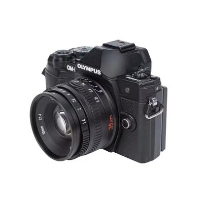 35mm F1.4 Prime Camera Lens For Sony Fujifilm Nikon Canon Mirrorless black micro 4 3 Mount