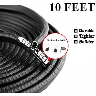 10FT Car Door Trim Black Rubber Edge Guard Seal Protector | Scratch & Metal Moulding For Auto Protection 10FT Car Door Trim Black Rubber Edge Guard Seal Protector | Scratch & Metal Moulding For Auto Protection
