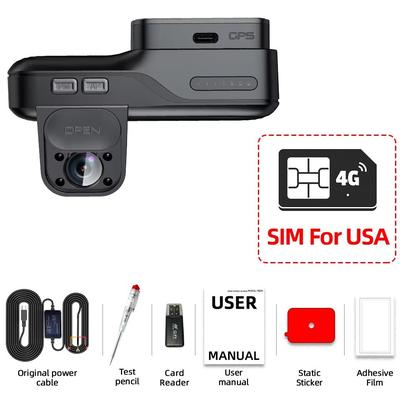 E ACE 4G LTE Dash Cam With GPS & Remote Live View Dual Lens Night Vision Car Recorder For Safety & Surveillance b65 usa Sim Card 64g