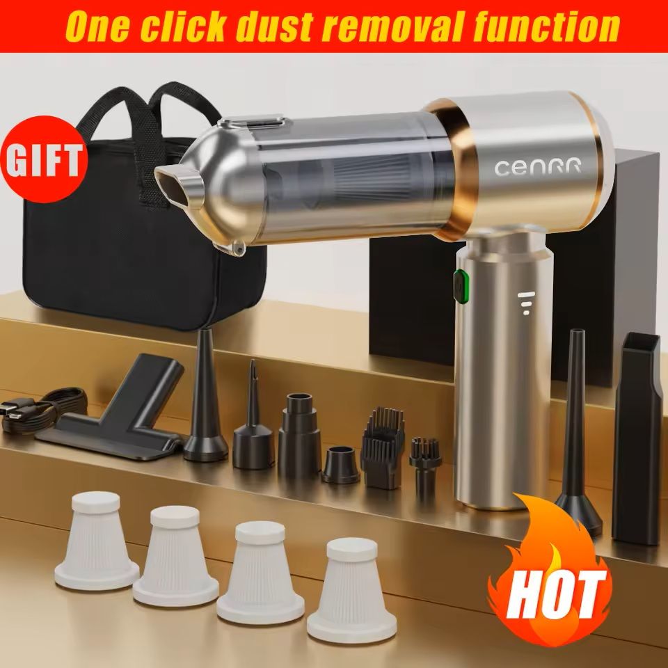 Portable Car Vacuum Cleaner High Power Cordless Handheld max Silver 4hepa Y