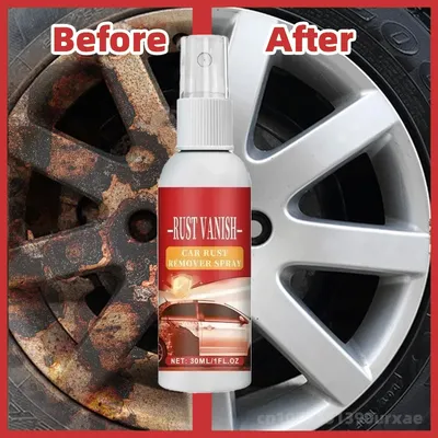 Car Rust Remover Spray Metal Surface Chrome Cleaner & Paint Care For Auto Body Maintenance 1pcs