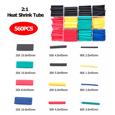 560Pcs Heat Shrink Tubing Kit Wire Cable Sleeve Assortment With Case For Automotive, Marine, Electrical, And DIY Project 560Pcs Heat Shrink Tubing Kit Wire Cable Sleeve Assortment With Case For Automotive, Marine, Electrical, And DIY Project