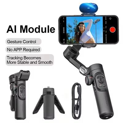 3 Axis Smartphone Gimbal Stabilizer With Face Tracking And Fill Light with Ai