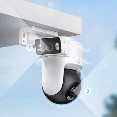 Dual Lens Outdoor Smart Security Camera With AI Motion Detection And Full Color Night Vision eu Plug