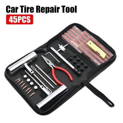 Tubeless Tire Repair Kit Puncture Plug Set, Car Bike Motorcycle Tyre Change Tools Auto Studding Accessories Tubeless Tire Repair Kit Puncture Plug Set, Car Bike Motorcycle Tyre Change Tools Auto Studding Accessories