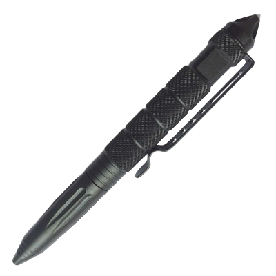 Tactical Pen For Self Defense, Aviation Aluminum, Glass Breaker, Survival EDC Multitool (Portable & Secure) black