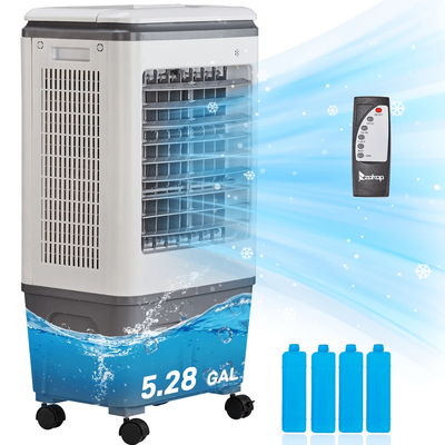 Portable Air Conditioner With Evaporative Cooler & Humidifier, Quiet, Energy Efficient Cooling For Home & Of Portable Air Conditioner With Evaporative Cooler & Humidifier, Quiet, Energy Efficient Cooling For Home & Of