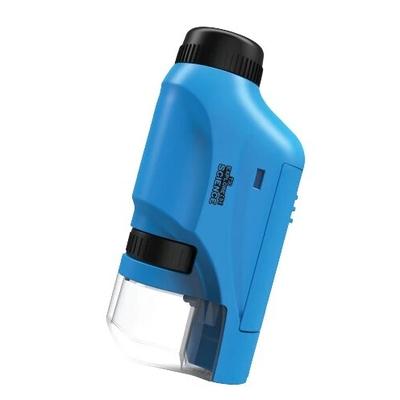 Portable Kids Microscope Handheld Science Lab Tool For Students With LED Light blue