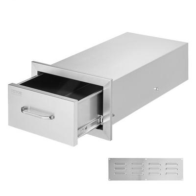 Outdoor Kitchen Drawers Stainless Steel, Flush Mount Double BBQ Drawers With Handle, Outdoor Kitchens & BBQ Island Outdoor Kitchen Drawers Stainless Steel, Flush Mount Double BBQ Drawers With Handle, Outdoor Kitchens & BBQ Island