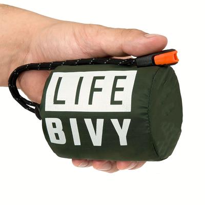 Waterproof Mylar Blanket Sleeping Bag, Lightweight, Thermal Emergency Survival Gear For Outdoor & Camping green