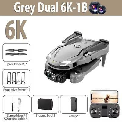 V88 8K Dual Camera Drone With 5G GPS And Remote Control For Aerial Photography gray 6k