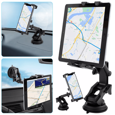 Car Tablet Mount Phone Holder For Windshield & Dashboard, Rotating IPad IPhone GPS Stand With Ultra Sticky Suction Pad Car Tablet Mount Phone Holder For Windshield & Dashboard, Rotating IPad IPhone GPS Stand With Ultra Sticky Suction Pad