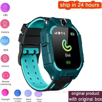 Original Smart Watch For Kids, LBS Baby Phone 2G Watch With Camera, SOS, PK Q02, Q12, Q15 Gift For Boys & Girls blue