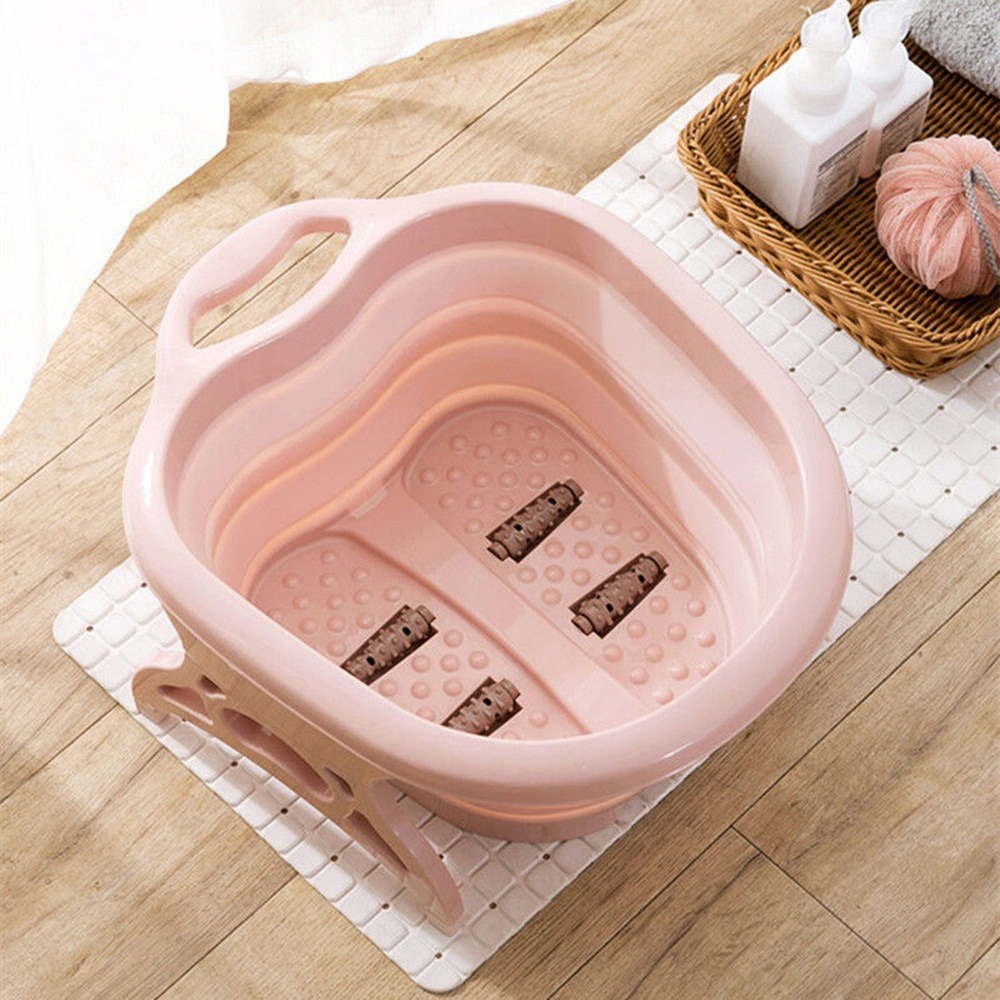 Foldable Foot Tub Spa Portable Leakproof Foot Bath | Ideal Self Care & Perfect Gift Pink
