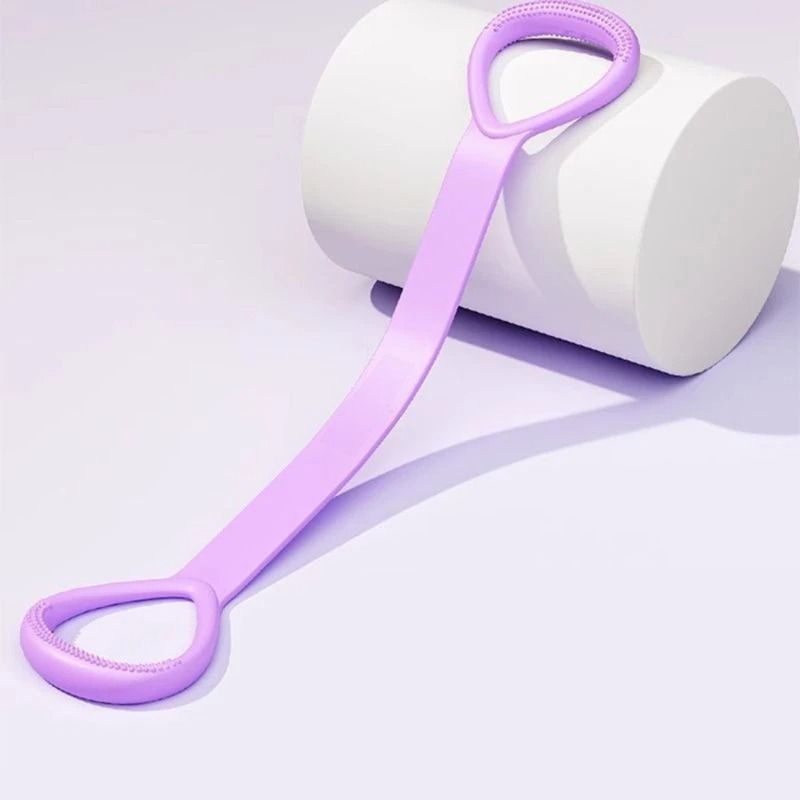 Premium Fitness Resistance Band With Ergonomic Handles, Ideal For Yoga, Pilates, And Full Body Workouts purple