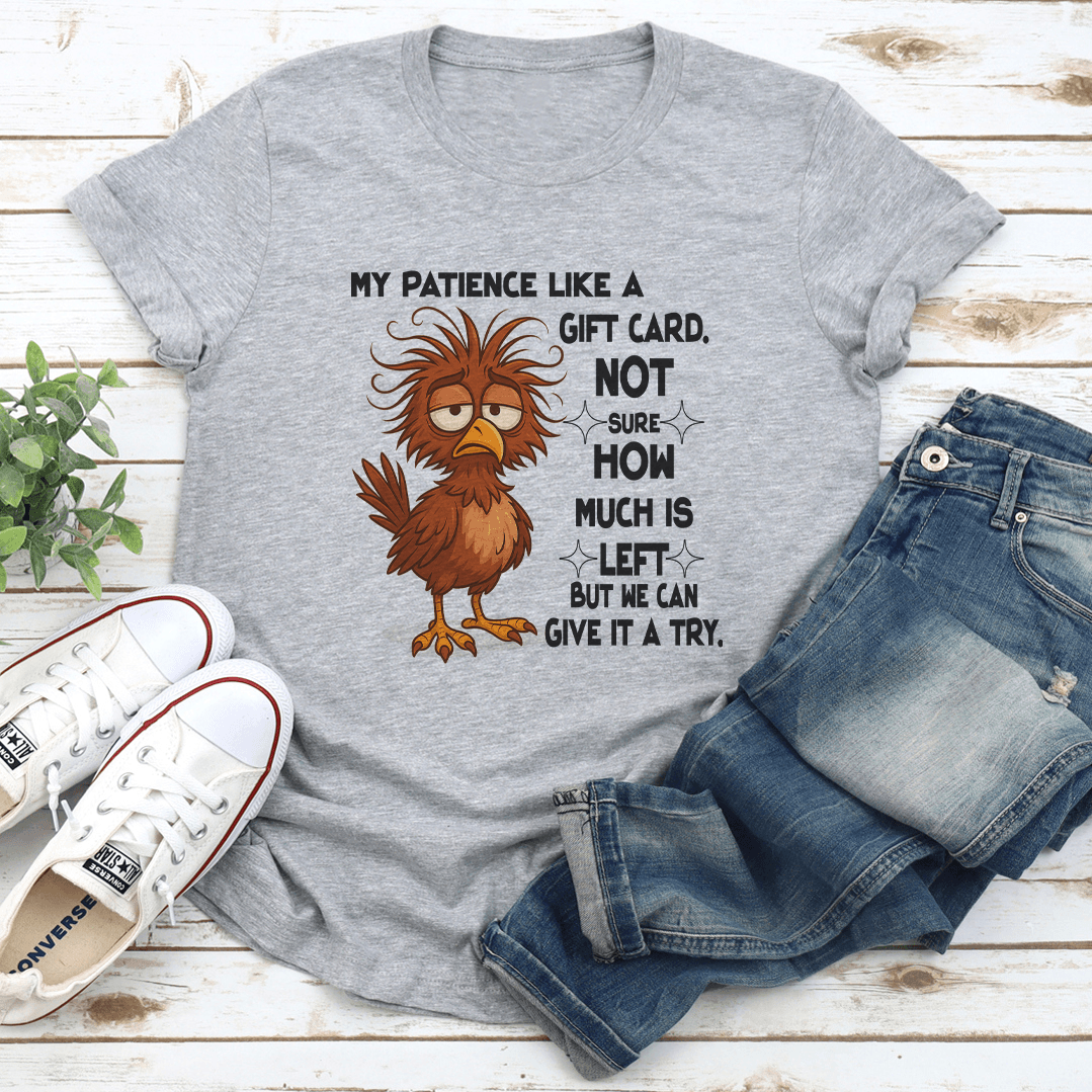 My Patience Like A Gift Card Tee S Athletic Heather