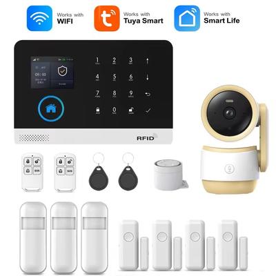 Smart WiFi GSM Home Alarm System With Motion Sensor And App Control For Alexa deluxe Kit C t56w eu Plug