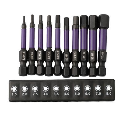 Magnetic Screwdriver Bit Set, High Strength Hex Head Wrench Drill Bit With Quick Release & Holder Magnetic Screwdriver Bit Set, High Strength Hex Head Wrench Drill Bit With Quick Release & Holder