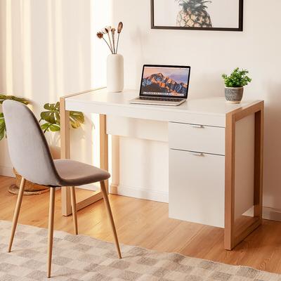 Modern Computer Desk Study Table Writing Workstation With Cabinet And Drawer White Modern Computer Desk Study Table Writing Workstation With Cabinet And Drawer White