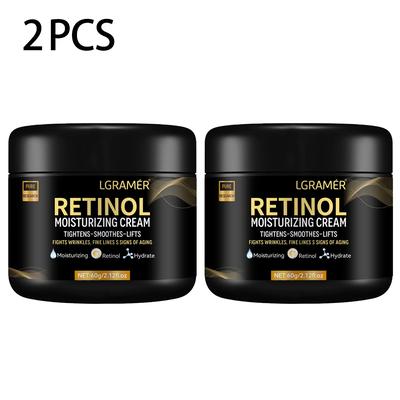 Retinol Face Cream For Men, Deep Moisturizing Anti Aging Moisturizer, Wrinkle Repair, Whitening 2pcs