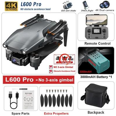 L600 PRO MAX 2025 GPS Drone With 4K HD Dual Camera, 3 Axis Gimbal, Obstacle Avoidance, And 5KM Range l600 Pro
