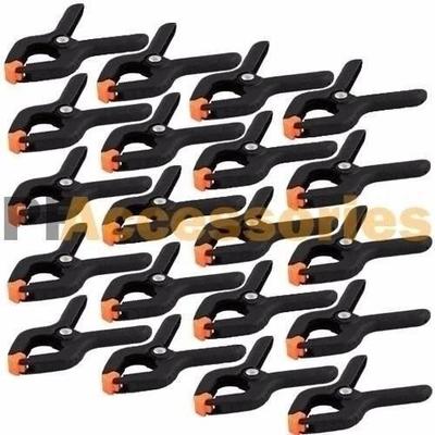 24 Pcs 2.7 Inch Mini Plastic Spring Clamps 1 Jaw Opening Tool Clips For Crafting, DIY & Woodworking 24 Pcs 2.7 Inch Mini Plastic Spring Clamps 1 Jaw Opening Tool Clips For Crafting, DIY & Woodworking