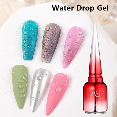 Clear Blooming Gel Polish, LED Soak Off Nail Varnish For Marble Design, Spreading Effect Gel, Top Base Coat For Nail Art water Drop Gel