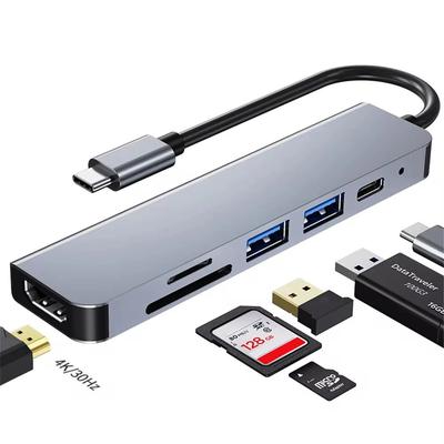 6 in 1 USB C Hub With 4K HDMI, 87W PD Charging, USB 3.0 Ports Type C Dock For MacBook Pro, Nintendo Switch & More 6 in 1 USB C Hub With 4K HDMI, 87W PD Charging, USB 3.0 Ports Type C Dock For MacBook Pro, Nintendo Switch & More