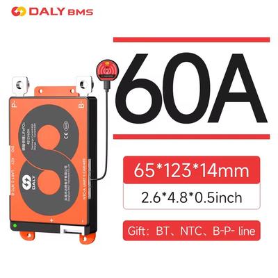 Daly Smart LiFePO4 BMS 4 To 16S 100A With Bluetooth UART And CANBUS lifepo4 3.2v 16s 48v 60a Bt Rs485can K