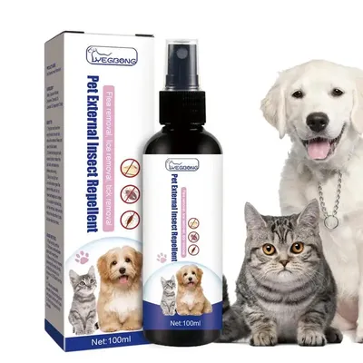 Pet Tick Spray For Dogs & Cats, Natural Flea & Lice Repellent Safe Insecticide For Home Use Pet Tick Spray For Dogs & Cats, Natural Flea & Lice Repellent Safe Insecticide For Home Use