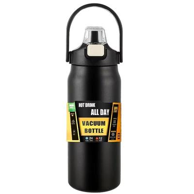 HydraGuarddrink Stainless Steel Thermal Water Bottle With Straw Hot & Cold Temperature Lock 1500ml dark Blue